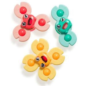 Lot de 3 spinners à ventouse